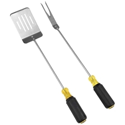KleinĀ® Tip-IdentĀ® 98222 BBQ Tool Set, 17 in L