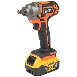 Klein® BAT20CW1 Impact Wrench, 1/2 in Drive Pin Detent Square Drive, 210 ft-lb Torque Rating, 20 V, 18.5 in OAL