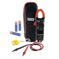 Klein® CL380 Auto Ranging AC/DC Digital Clamp Meter, 600 VAC/VDC, 400 A, 40 MOhm, 10 Hz to 60 kHz, 1.8 in Jaw, Reverse Contrast LCD Display