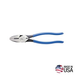 Klein® D2000-9NE Heavy Duty Lineman's Plier, 1-19/32 in L x 1-1/4 in W x 5/8 in THK Steel Jaw, Crosshatch Knurled Jaw Surface, 9.33 in OAL