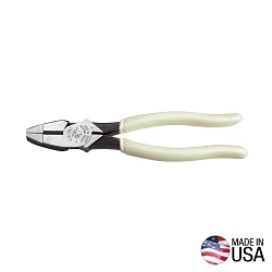 Klein® D20009NEGLW Heavy Duty High-Leverage Hi-Viz Side-Cutting Plier, 1-19/32 in L x 1-1/4 in W x 1-19/32 in THK Jaw Steel Jaw Knurled Jaw, 9.4 in OAL