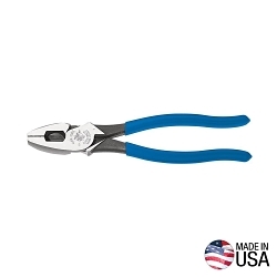 Klein® D2000-9NETP 2000 New England Nose Lineman's Plier, 1-19/32 in L x 1-1/4 in W x 5/8 in THK Jaw Tool Steel Jaw, Crosshatch Knurled Jaw Surface, 9.55 in OAL