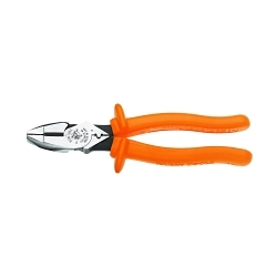 Klein® D213-9NE-CR-INS New England Nose Cutting Plier, 1.594 in L x 1.313 in W x 5/8 in THK Jaw Steel Jaw Knurled Jaw, 9.68 in OAL, ASTM Specified