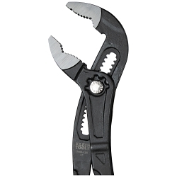 Klein® D50512B Quick Adjust Pump Pliers, 1.54 in L x 0.36 in W Induction Hardened Steel Jaw, 11.91 in OAL