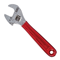 Klein® D506-4 Adjustable Wrench, 1/2 in, Polished Chrome, 4-1/2 in OAL, Steel