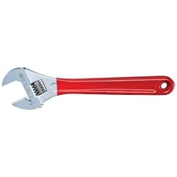 Klein® D507-12 Extra Capacity Adjustable Wrench, 1-1/2 in, Polished Chrome, 12.35 in OAL, Steel