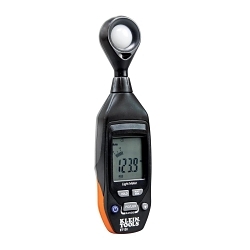 Klein® ET130 Digital Light Meter, 4000 fc/40000 lux Measuring, Backlit LCD Display