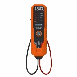 Klein® ET40 Electronic AC/DC Voltage Tester, 70 to 100% Accuracy, 240 V AC, >17 to 24 V DC Max Measurable, 250 V Max Working
