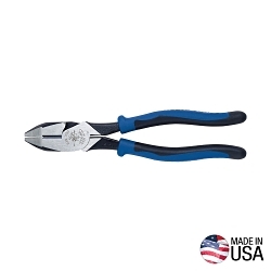 Klein® Journeyman™ J2000-9NE Heavy Duty High Leverage Lineman Plier, 1-3/8 in Nominal, 1.594 in L x 1-1/4 in W x 5/8 in THK Steel Knurled/New England Jaw, 9.55 in OAL