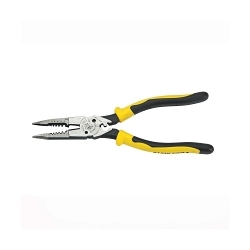 Klein® Journeyman J207-8CR All-Purpose Plier, Steel Jaw, 2.188 in L x 1 in W Jaw, 8-5/8 in OAL