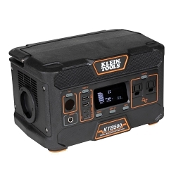 Klein® KTB500 Portable Power Station, 120 V, 500, 1000 W Power Rating, Plastic