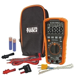 Klein® MM600 Auto-Ranging Digital Multimeter, 1000 VAC/VDC, 10 A, 40 mOhm, 4000 Count LCD Display