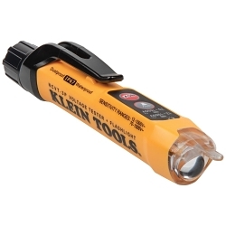 Klein® NCVT3P Dual Range Non-Contact Voltage Tester With Flashlight, 70 to 1000 V AC/12 to 1000 V AC Max Measurable