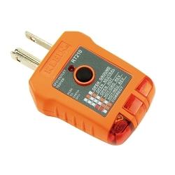 Klein® RT210 Standard GFCI Receptacle Tester, 110/125 VAC, 50/60 Hz