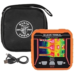 Klein® TI250 Rechargeable Thermal Imager, TFT LCD Display, -4 to 752 deg F, 10800 pixel Display/10800 pixel Sensor Resolution, Lithium-Ion Battery