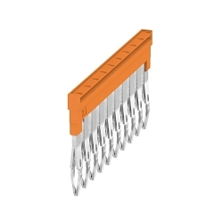 Klippon 1527690000 A Series Insulated Cross Connector, Plugged Construction, 10 Poles, Wemid, 24.7 mm H x 48.7 mm W x 2.8 mm D