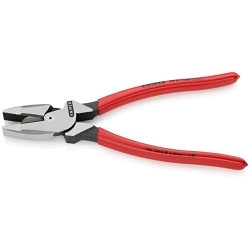 Knipex® 09 01 240 SBA Lineman's Plier With Cutting Edges, Steel Jaw, 240 mm OAL