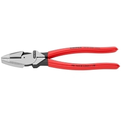 Knipex® 09 01 240 SBA Lineman's Plier With Cutting Edges, Steel Jaw, 240 mm OAL