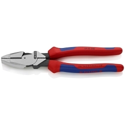 Knipex® 09 02 240 SBA American Style High Leverage Side Cutting Lineman's Plier, Steel Jaw, 240 mm OAL