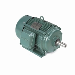 LEESON® 170007.60 4-Pole Continuous-Duty AC Motor, TEFC Enclosure, 20 hp, 208 to 230/460 VAC, 60 Hz, 3 ph, 256T Frame, 1770 rpm Speed, C-Face/Rigid Base Mount