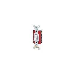 Leviton® 1223-2I 3-Way Self-Grounding AC Quiet Toggle Switch, 120/277 VAC, 20 A, 800 W, 1000 VA Power Rating