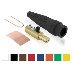Leviton® 18D24-UR 18 Series Cam Type Detachable Male Plug, 600 VAC, 400 A, 1/0 to 4/0 AWG Wire, Double Set Screw Connection, NEMA 3R NEMA Rating