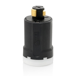 Leviton® 21415-LB Grounding Power Interrupting Locking Plug, 600 VAC, 250 VDC, 20/30 A, 3 Poles, 4 Wires, Black