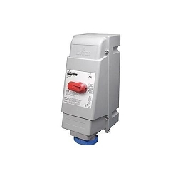 Leviton® 4100MI9W 3-Phase Non-Fused Watertight Mechanical Interlock, 240 VAC, 100 A, 3 Poles, 4 Wires