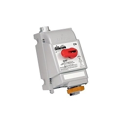 Leviton® 420MI12W Non-Fused Watertight Pin And Sleeve Mechanical Interlock, 125/250 VAC, 20 A, 3 Poles, 4 Wires