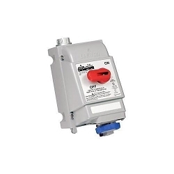 Leviton® 430MI9W 3-Phase Non-Fused Watertight Mechanical Interlock, 240 VAC, 30 A, 3 Poles, 4 Wires
