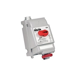Leviton® 530MI7W Series II Non-Fused North American Configuration Watertight Mechanical Interlock, 277/480 VAC, 30 A, 4 Poles, 5 Wires