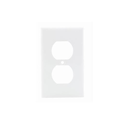 Leviton® 80703-W Standard Size Traditional Wall Plate, 1 Gangs, 2-3/4 in W x 4-1/2 in H, Thermoplastic, White