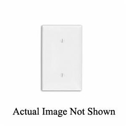 Leviton® 80719 Standard Size Blank Wall Plate, 1 Gangs, 2-3/4 in W x 4-1/2 in H, Thermoplastic Nylon, Brown