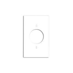 Leviton® 80720-W Standard Size Traditional Wall Plate, 1 Gangs, 2-3/4 in W x 4-1/2 in H, Thermoplastic, White