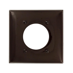 Leviton® 80726 Standard Size Traditional Wall Plate, 1 Gangs, 4.562 in W x 4.5 in H, Thermoplastic, Brown