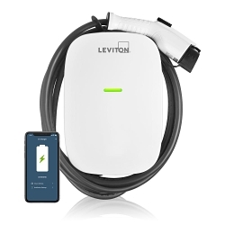 Leviton® EV32W EV Charger Charging Station, 208, 240 |V AC, 32 A, 18 ft Wire, NEMA 3R Enclosure