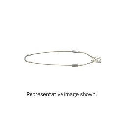 Leviton® L7986 Bus Drop Duty Closed Single Weave Single U Eye Cable Support Grip, 1900 lb Breaking Strength, 0.82 to 1 in Cable, Bronze, TiN Coated