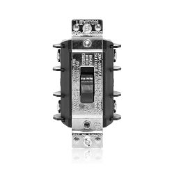 Leviton® MS302-DSS Industrial Grade Manual Non-Grounding AC Motor Starter Switch, 600 VAC, 30 A, 15 hp Power Rating