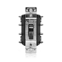 Leviton® MS302-DS Industrial Grade Manual Non-Grounding AC Motor Starter Switch, 600 VAC, 30 A, 15 hp Power Rating, DPST Contact