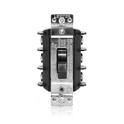 Leviton® MS303-DS Industrial Grade Manual Non-Grounding AC Motor Starter Switch, 600 VAC, 30 A, 20 hp Power Rating, 3PST Contact