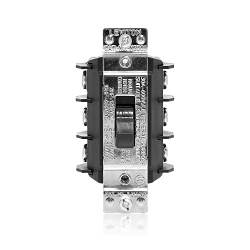 Leviton® MS303-DSS Industrial Grade Manual Non-Grounding AC Motor Starter Switch, 600 VAC, 30 A, 20 hp Power Rating