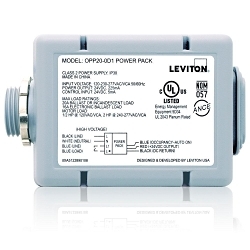 Leviton® OPP20-D1 Super Duty Power Pack, 5.4 W, 120 to 277 V AC Input, 24 VDC Output, 0.225 A, 60 A Relay