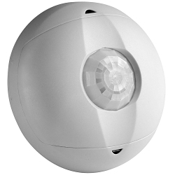 Leviton® OSC15-I0W Low Voltage Occupancy Sensor, 24 V DC, PIR Sensor, 1500 sq-ft Coverage, 360 deg Viewing, Ceiling Mounting