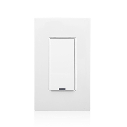 Leviton® Provolt™ PLVSW-1LW Low Voltage Keypad, 0 to 28 V DC, 2 to 10 mA, White