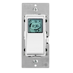 Leviton® Vizia RF +® VPT24-1PZ Programmable Electronic Time Switch, 120 VAC, 1 Poles