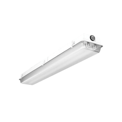 Lithonia Lighting® DMW-2-96HO-120-ES-CW20 Linear Fluorescent Strip Light, (2) Lamp, 120 V AC, High Gloss Baked White Enamel Housing
