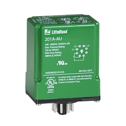 Littelfuse® Symcom 201A-AU Phase Monitoring Relay, 190 to 480 VAC, 1 Form C Contact