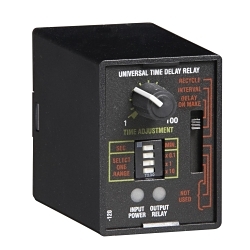 Littelfuse® TRU2 Adjustable Digital Integrated Circuitry Universal Time Delay Relay, 19 to 264 VAC, 19 to 30 VDC, 8 Pin, 1 Form C SPDT Contact, 1 Pole