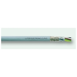 LUTZE A3131820 Shielded Flexible Electronic Cable, 300 V, (20) 18 AWG Stranded Tinned Copper Conductor