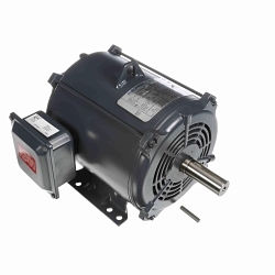 Marathon® 184TTDBD6026 4-Pole Continuous/Inverter Duty Low Voltage AC Motor, 5 hp, 230/460 VAC, 60 Hz, 3 ph, 184T Frame, 1765 rpm, Rigid Base Mount, DP, IP22 Enclosure
